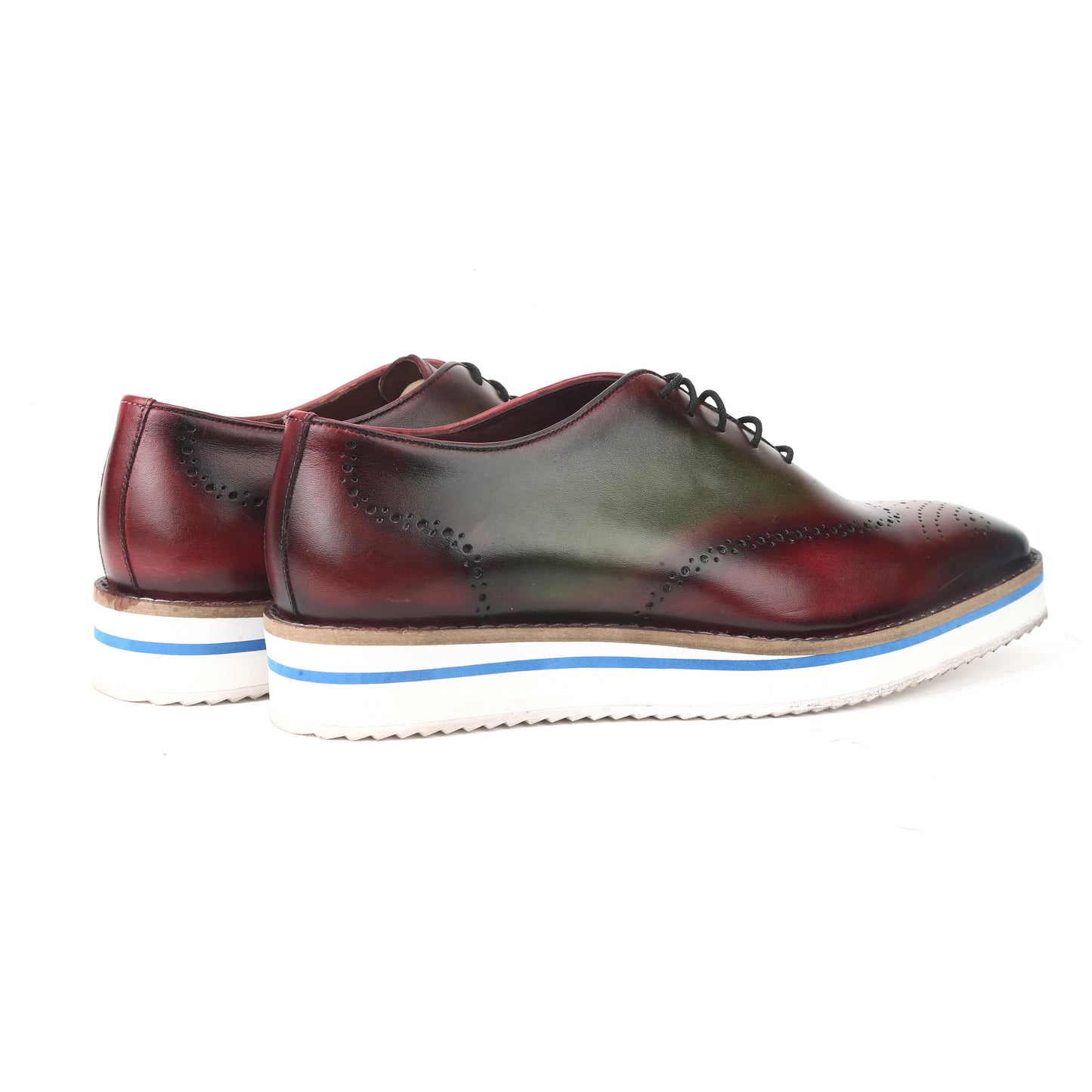 Shop Wine and Olive Lace Up Shoes Online