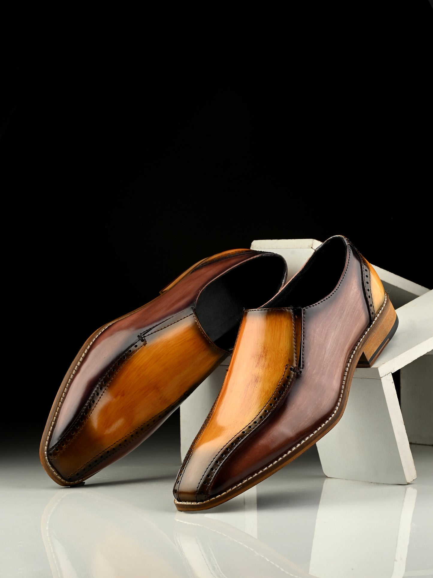 Harald The Tan Slip On | Ivrah