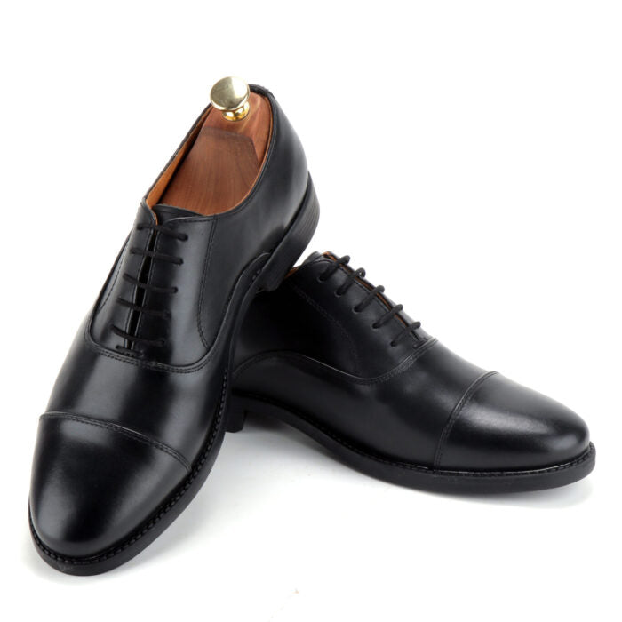 Mens black derby formal shoes