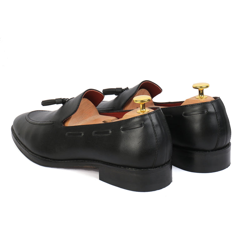 Agustian The Leather Black Moccasin