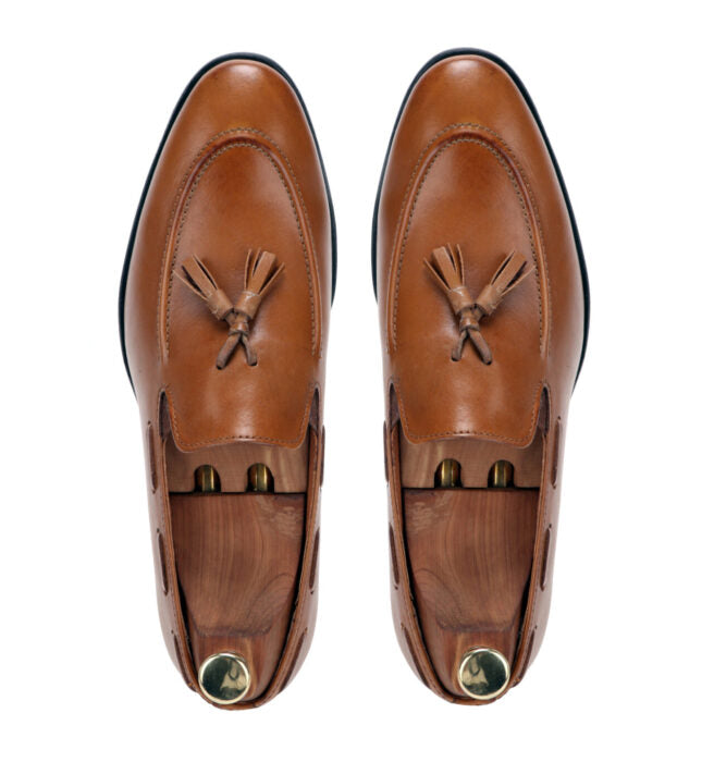 Agustian The Tan Leather Moccasin