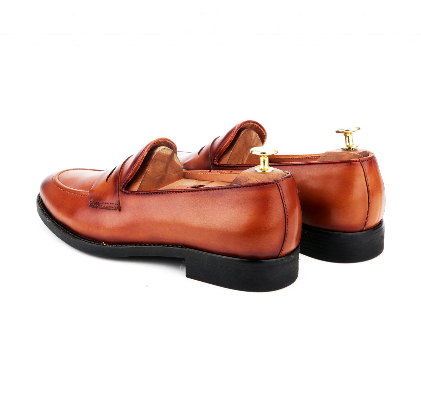 Brown Slip On Leather Shoe Online