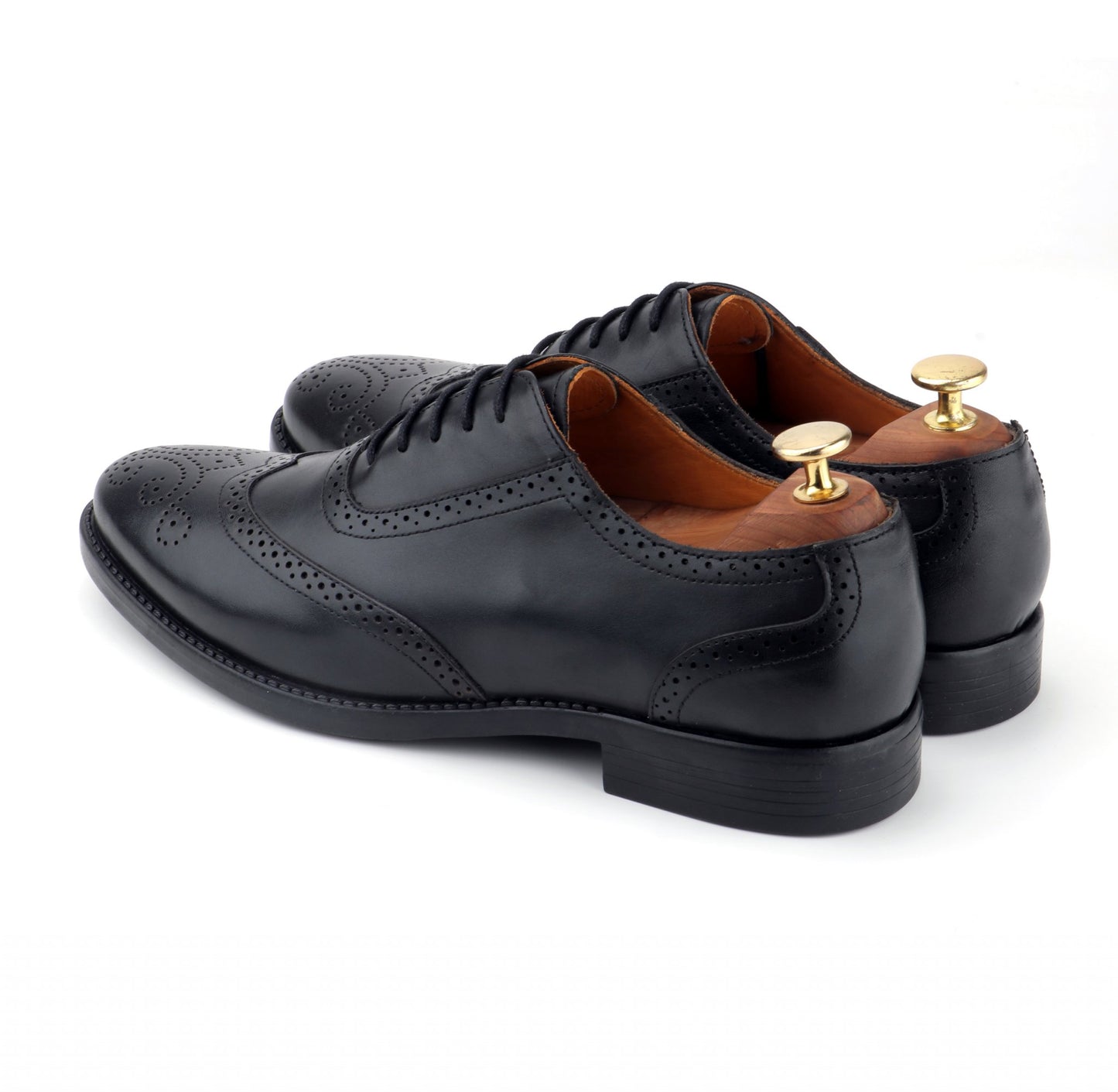 Buy Mens Black Wingtip Formal shoe