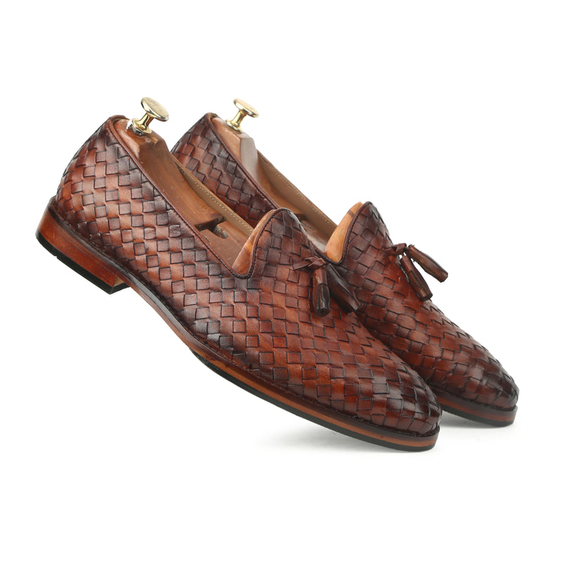 Lucas The Mesh Cognac Slip On