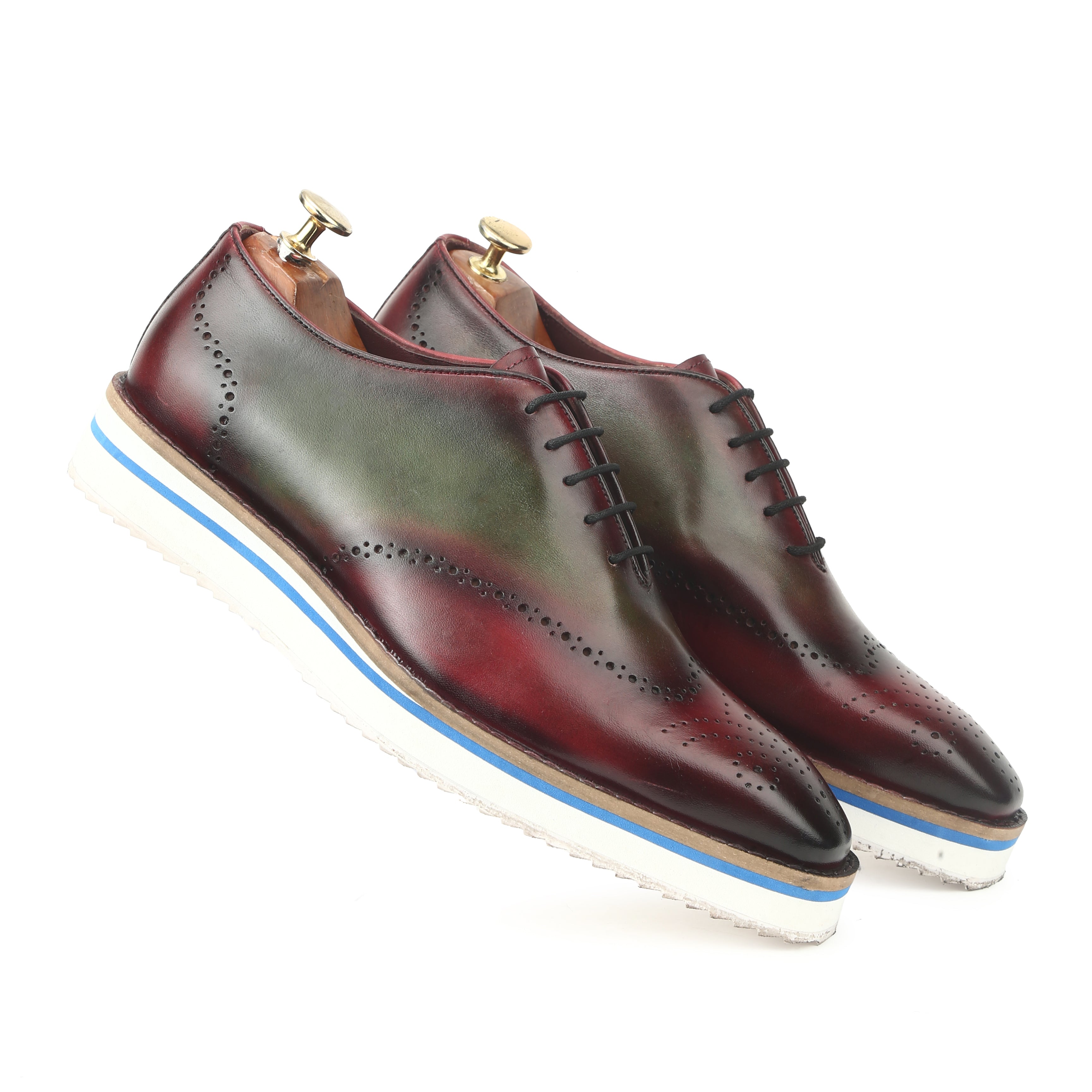Ugur The Wine and Olive Lace Up | Ivrah