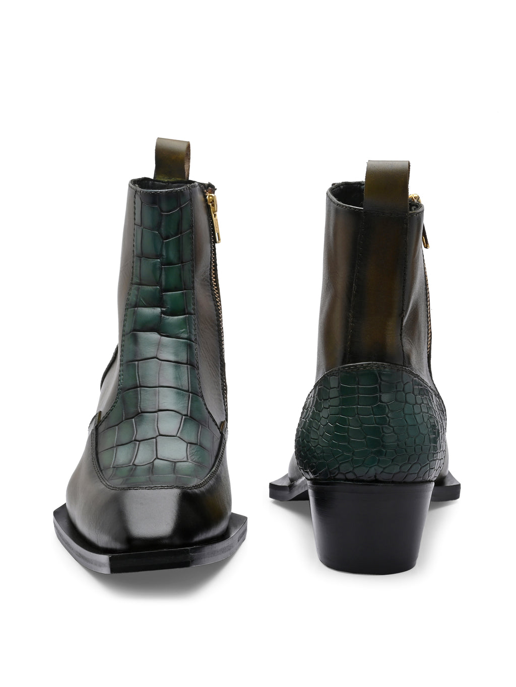 Skrob The Olive Croco Boot