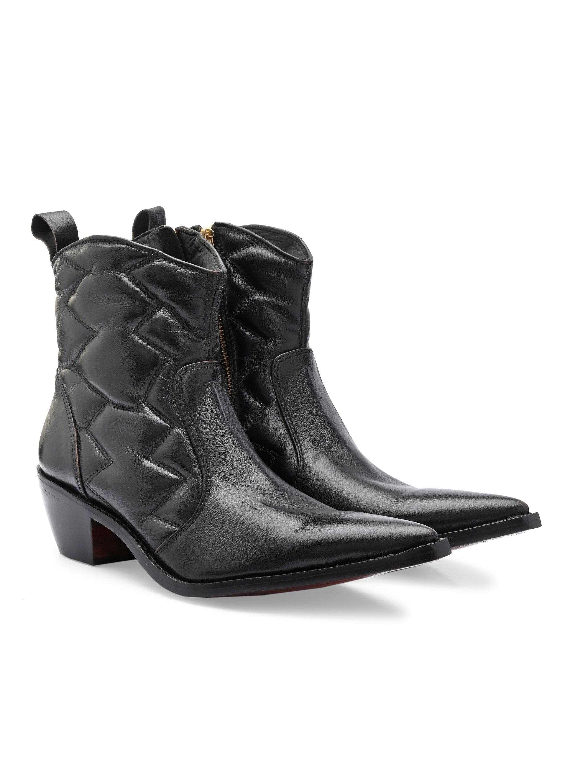 Mens Black Check Boot online in India
