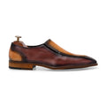 Harald The Tan Slip On | Buy Brown Handpainted Slip On Shoes For Men 