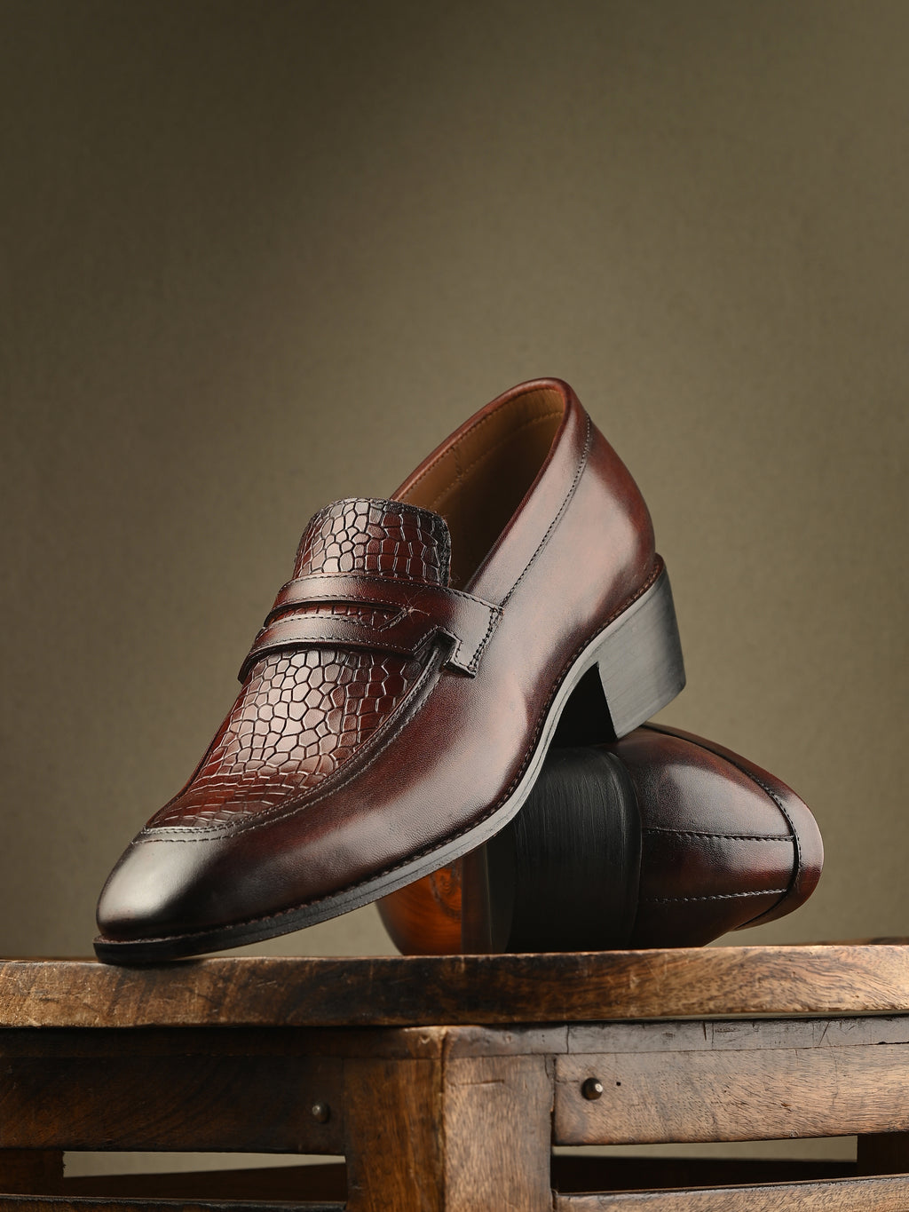 Madrid The Brown Slip On Shoe | Ivrah