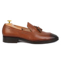 Agustian The Tan Brown Leather Moccasin | Ivrah