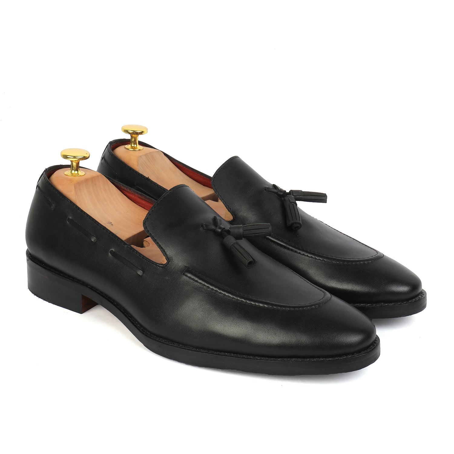 Mens Black Leather Moccasins Leather Shoes Online