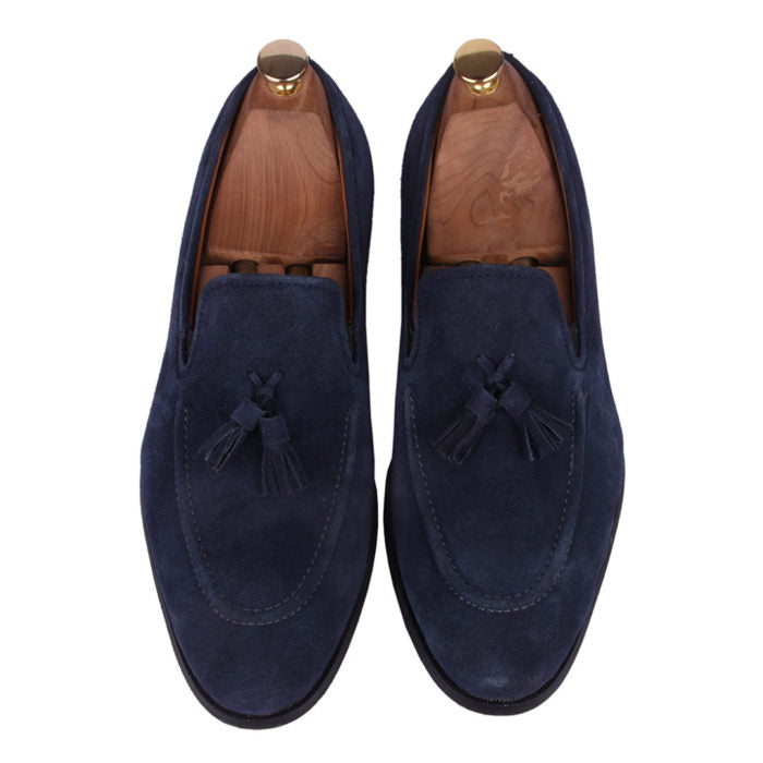 Navy Blue Agustian Loafers online in India for Men