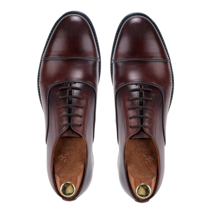 Brown derby shoes men