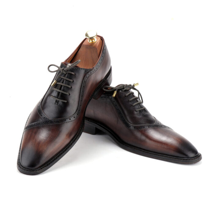 The Lace Up Wooden Touch Brown