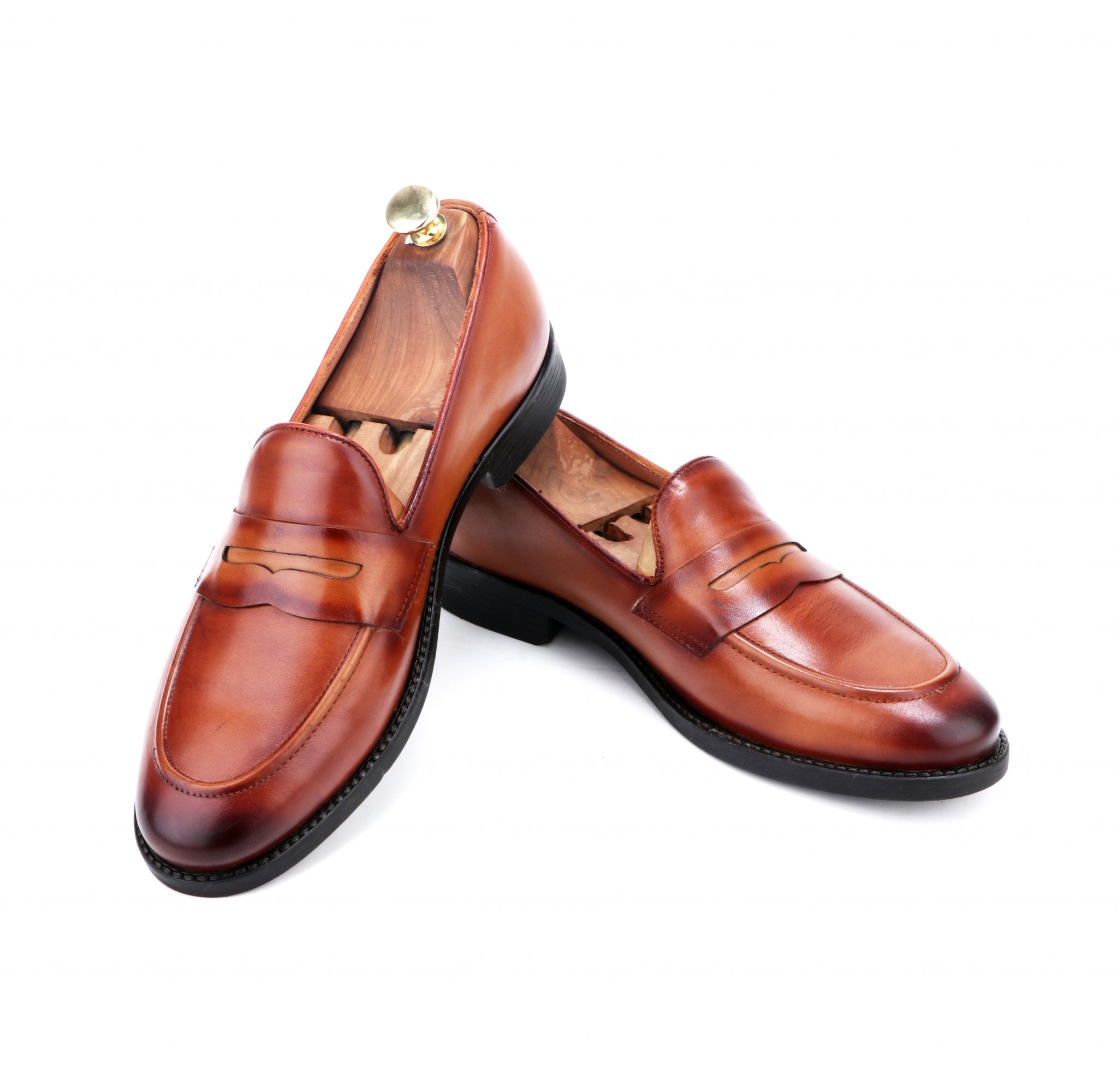 Buy Men's Brown Slip On Leather Shoe Online