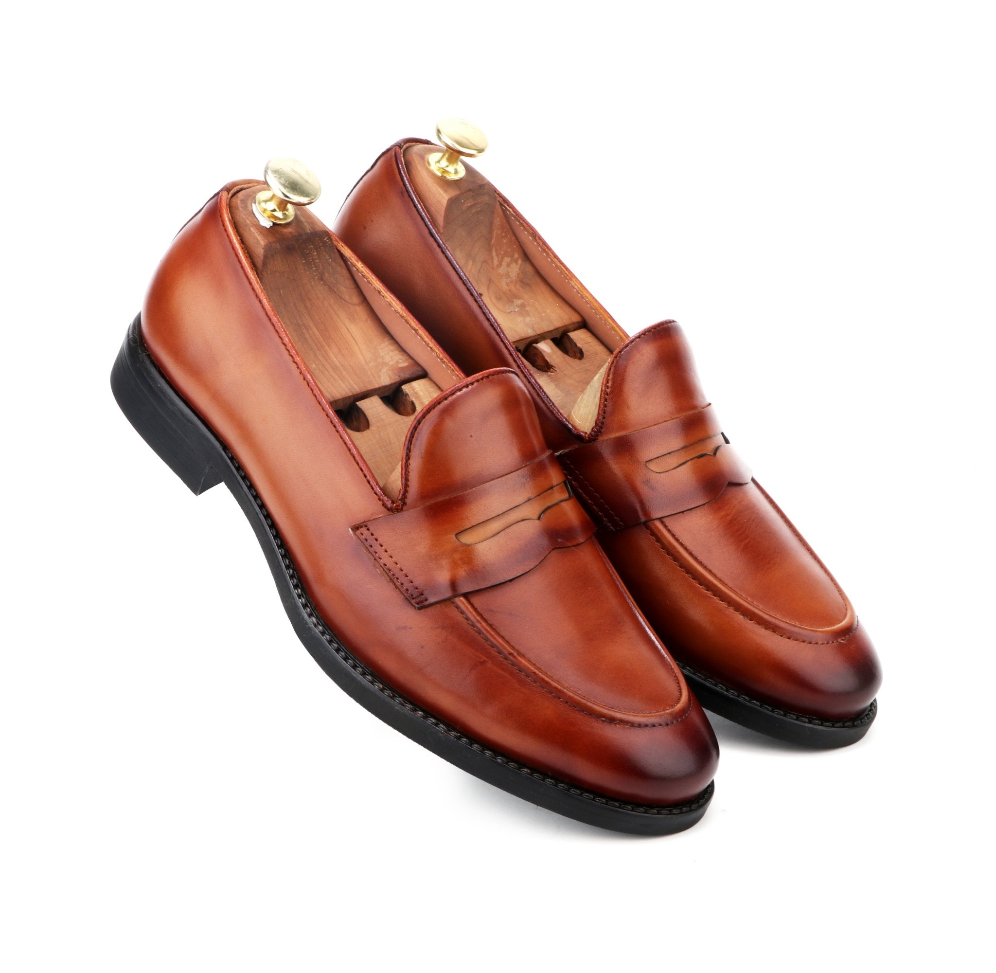 Buy Men's Brown Slip On Leather Shoe Online