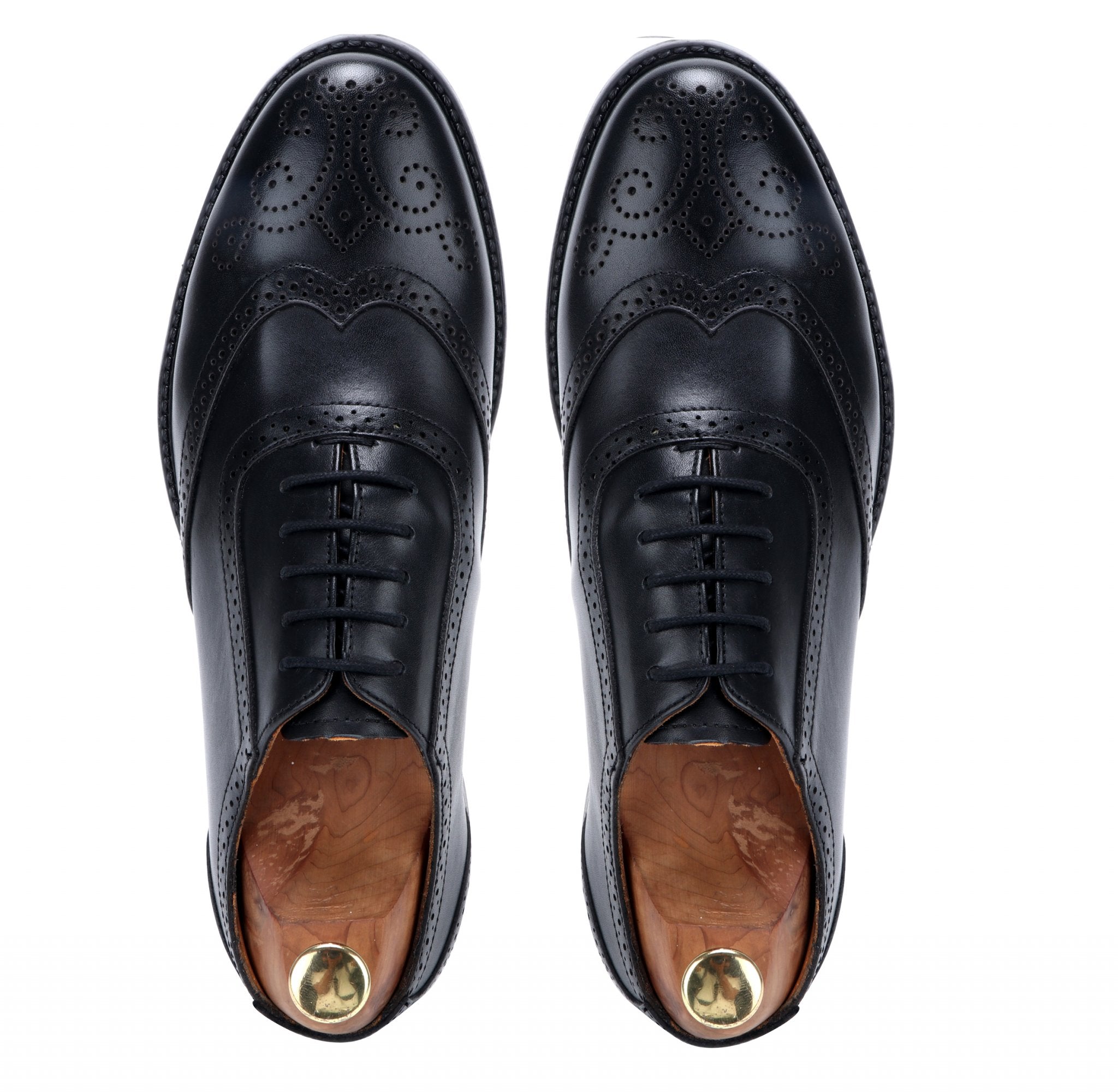 Mens Black Wingtip Formal shoe Online in India