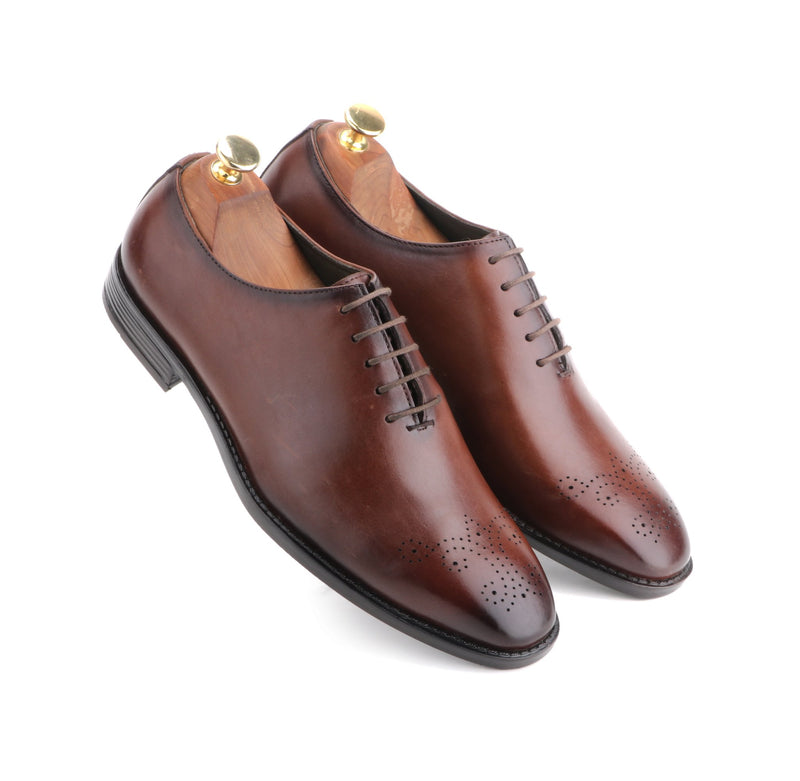 DUKE THE BROWN LEATHER LACE UP